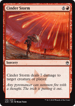 Cinder Storm - Masters 25 Spoiler