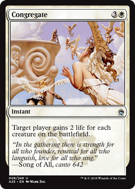 Congregate - Masters 25 Spoiler