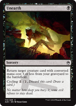 Unearth - Masters 25 Spoiler