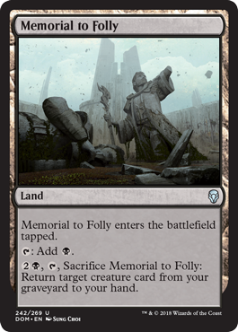 Memorial to Folly - Dominaria Spoiler