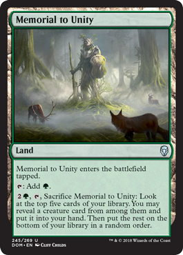 Memorial to Unity - Dominaria Spoiler