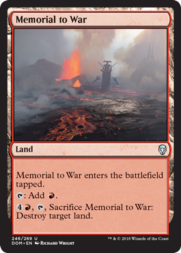 Memorial to War - Dominaria Spoiler