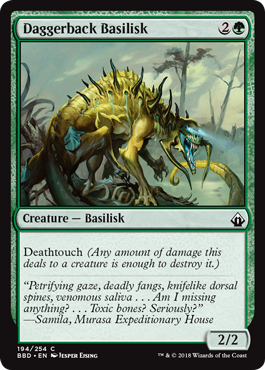 Daggerback Basilisk - Battlebond Spoiler