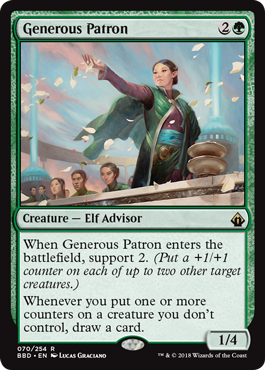 Generous Patron - Battlebond Spoiler