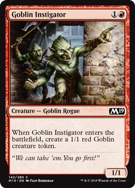 Goblin Instigator - Core Set 2019 Spoiler