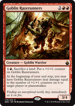 Goblin Razerunners - Battlebond Spoiler