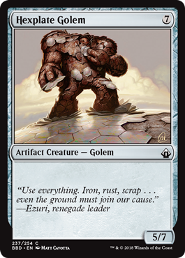 Hexplate Golem - Battlebond Spoiler