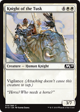 Knight of the Tusk - Core Set 2019 Spoiler
