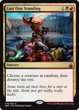 Last One Standing - Battlebond Spoiler