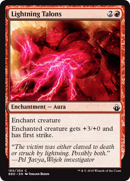 Lightning Talons - Battlebond Spoiler