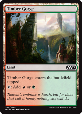 Timber Gorge - Core Set 2019 Spoiler