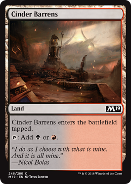 Cinder Barrens - Core Set 2019 Spoiler