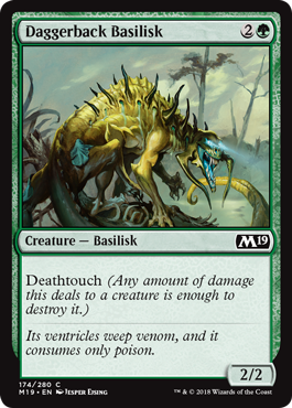 Daggerback Basilisk - Core Set 2019 Spoiler