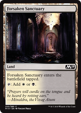 Forsaken Sanctuary - Core Set 2019 Spoiler