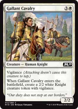 Gallant Cavalry - Core Set 2019 Spoiler