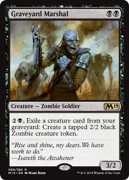 Graveyard Marshal - Core Set 2019 Spoiler