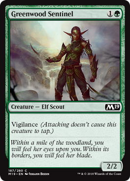 Greenwood Sentinel - Core Set 2019 Spoiler