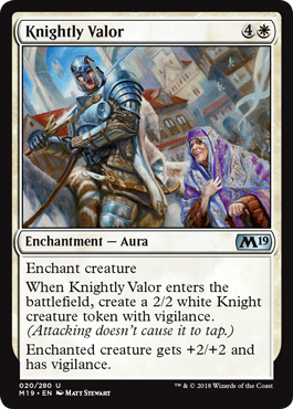 Knightly Valor - Core Set 2019 Spoiler