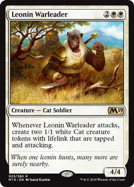 Leonin Warleader - Core Set 2019 Spoiler