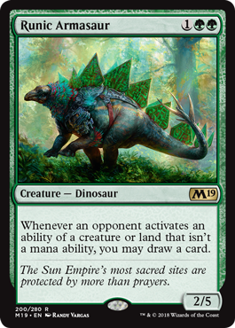 Runic Armasaur - Core Set 2019 Spoiler