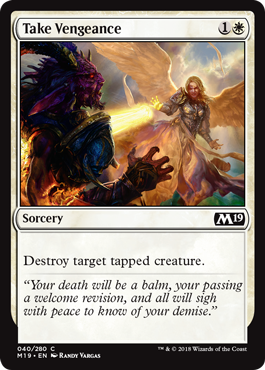 Take Vengeance - Core 2019 Spoiler