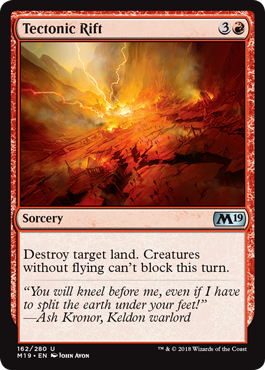 Tectonic Rift - Core Set 2019 Spoiler