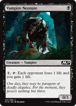 Vampire Neonate - Core Set 2019 Spoiler