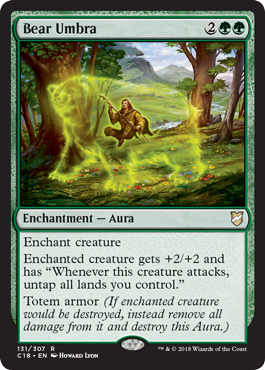 Bear Umbra - Commander 2018 Spoiler