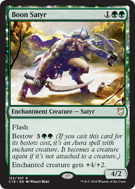 Boon Satyr - Commander 2018 Spoiler