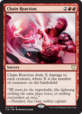 Chain Reaction - Commander 2018 Spoiler