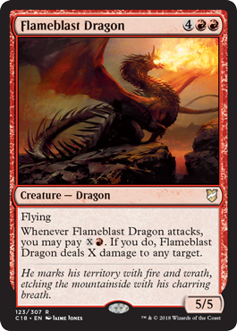 Flameblast Dragon - Commander 2018 Spoiler