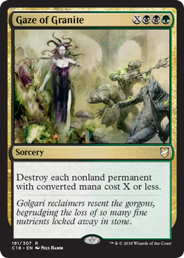 Gaze of Granite - Commander 2018 Spoiler