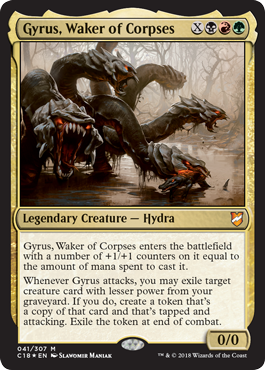 Gyrus, Waker of Corpses - Commander 2018 Spoiler