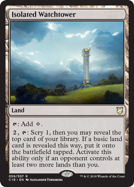 Isolated Watchtower - Commander 2018 Spoiler