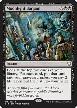 Moonlight Bargain - Commander 2018 Spoiler