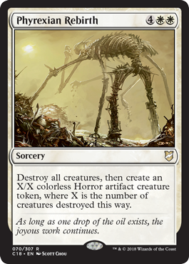 Phyrexian Rebirth - Commander 2018 Spoiler