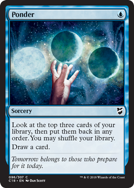 Ponder - Commander 2018 Spoiler