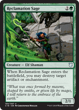 Reclamation Sage - Commander 2018 Spoiler