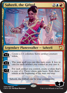 Saheeli, the Gifted - Commander 2018 Planeswalker Spoiler
