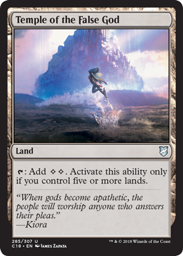 Temple of the False God - Commander 2018 Spoiler