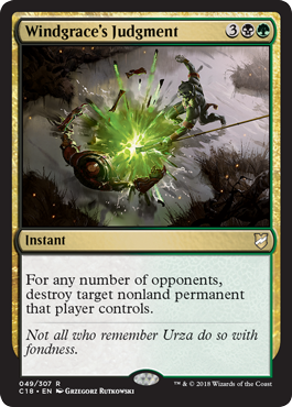 Windgrace's Judgment - Commander 2018 Spoiler