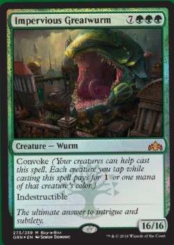Impervious Greatwurm from Guilds of Ravnica Spoiler