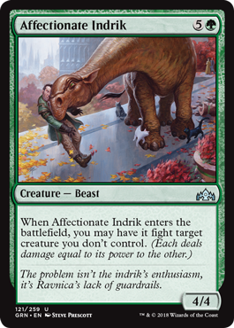 Affectionate Indrik - Guilds of Ravnica Spoiler