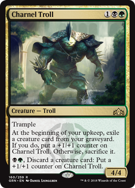 Charnel Troll - Guilds of Ravnica Spoiler