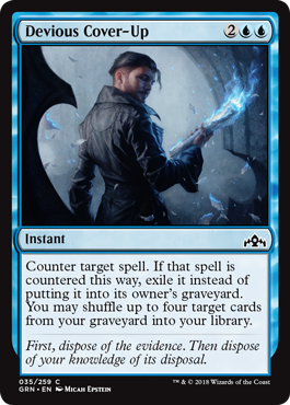 Devious Cover-Up - Guilds of Ravnica Spoiler