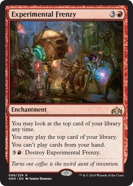 Experimental Frenzy from Guilds of Ravnica Spoiler