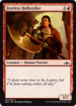 Fearless Halberdier - Guilds of Ravnica Spoiler