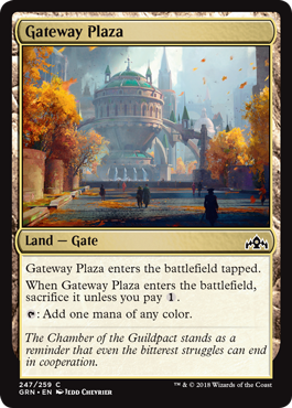 Gateway Plaza - Guilds of Ravnica Spoiler