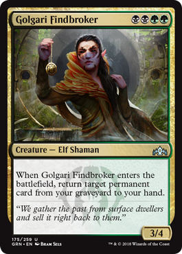 Golgari Findbroker - Guilds of Ravnica Spoiler