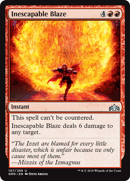 Inescapable Blaze - Guilds of Ravnica Spoiler